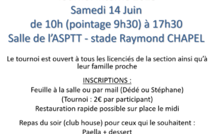 Tournoi Interne - 14 Juin 2025