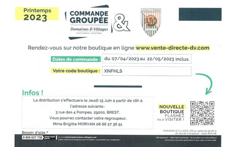 Vente de vin pour financer les travaux de remise en état des installations de l'installation